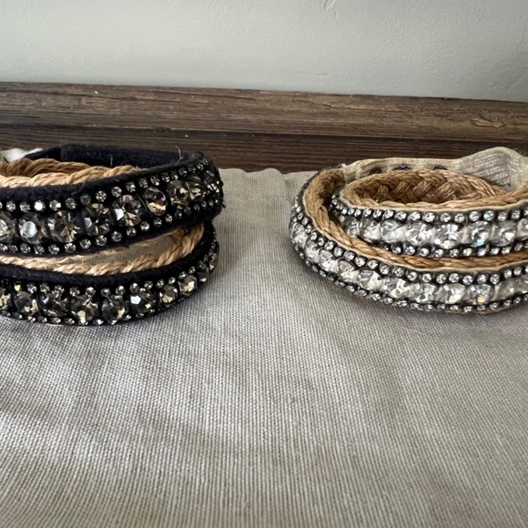 2-Juicy Couture Wrap Rhinestone Bracelets - Picture 3 of 15